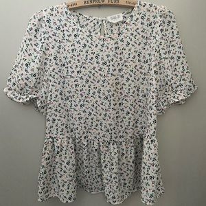 🌟3 for $35🌟Peplum short sleeved blouse